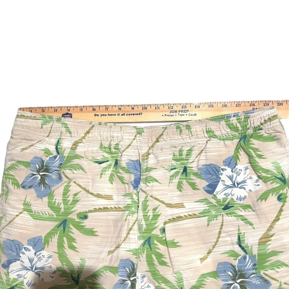 Tommy Bahama Palm‎ Tree Floral Swim Trunks XL Hawaiian Resort Cruise Beach